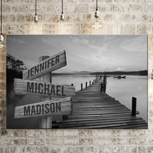 Load image into Gallery viewer, Riverside Scenery Multi-Names Premium Canvas Poster
