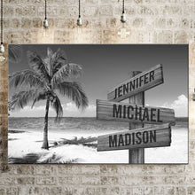 Load image into Gallery viewer, Ocean Breeze Multi-Names Premium Canvas Poster
