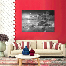 Load image into Gallery viewer, Ocean Sunset Multi-Names Premium Canvas Poster
