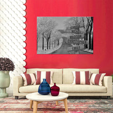 Load image into Gallery viewer, Road Snow Scene Multi-Names Premium Canvas
