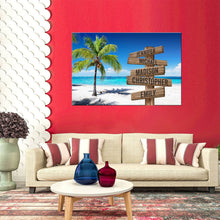 Load image into Gallery viewer, Ocean Breeze Color Multi-Names Premium Canvas Poster
