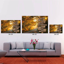 Load image into Gallery viewer, Autumn Road Color Multi-Names Premium Canvas Poster
