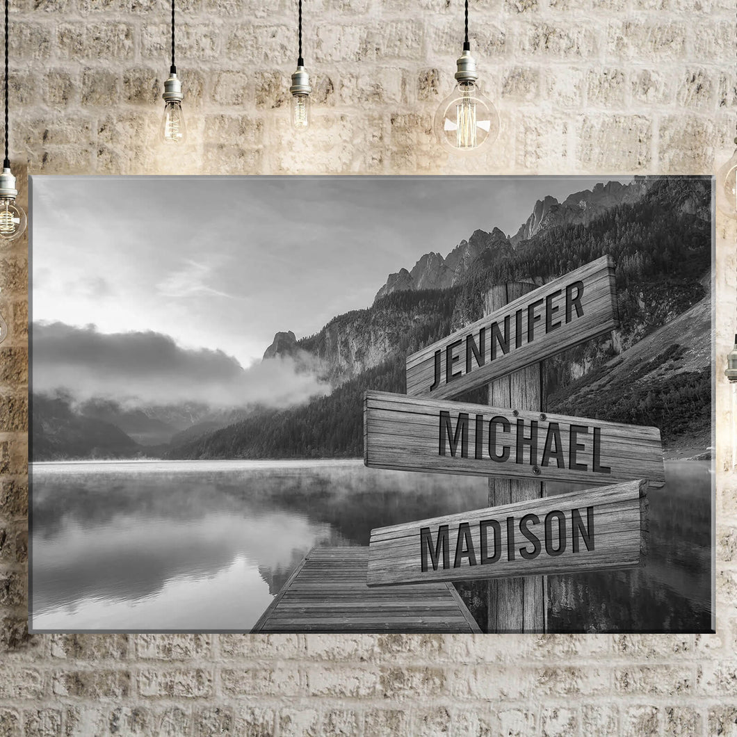 Canyon Pier Multi-Names Premium Canvas Poster