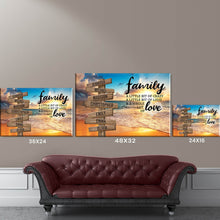 Load image into Gallery viewer, Beach Sunset Color A Little Whole Lot of Love Multi-Names Premium Canvas
