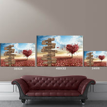 Load image into Gallery viewer, Love Tree Color Multi-Names Premium Canvas Poster
