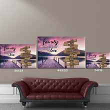 Load image into Gallery viewer, River Pier Color A Little Whole Lot of Love Multi-Names Premium Canvas Poster
