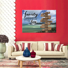 Load image into Gallery viewer, Whitehaven Beach Color A Little Whole Lot of Love Multi-Names Premium Canvas Poster
