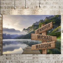Load image into Gallery viewer, Canyon Pier Color Multi-Names Premium Canvas Poster
