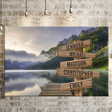 Load image into Gallery viewer, Canyon Pier Color Multi-Names Premium Canvas
