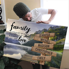 Load image into Gallery viewer, Canyon Pier Color A Little Whole Lot of Love Multi-Names Premium Canvas

