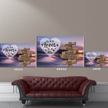 Load image into Gallery viewer, Lakeside Landscape Color All of Me Loves All of You Multi-Names Premium Canvas Poster
