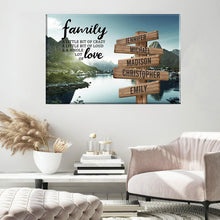 Load image into Gallery viewer, Mountain Creek Color A Little Whole Lot of Love Multi-Names Premium Canvas

