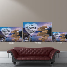 Load image into Gallery viewer, Mountain Lake Color All of Me Loves All of You Multi-Names Premium Canvas Poster
