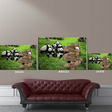 Load image into Gallery viewer, Prairie Panda Color Multi-Names Premium Canvas
