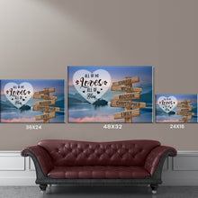 Load image into Gallery viewer, Riverside Sunset Color All of Me Loves All of You Multi-Names Premium Canvas Poster
