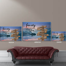 Load image into Gallery viewer, Riverside Sunset Color A Little Whole Lot of Love Multi-Names Premium Canvas Poster
