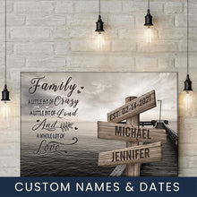 Load image into Gallery viewer, Seaside Dock Color A Whole Lot of Love Multi-Names Premium Canvas Poster
