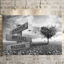 Load image into Gallery viewer, Love Tree Multi-Names Premium Canvas Poster
