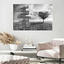 Load image into Gallery viewer, Love Tree Multi-Names Premium Canvas Poster
