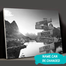 Load image into Gallery viewer, Mountain Creek Multi-Names Premium Canvas
