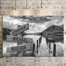 Load image into Gallery viewer, Summer Pier Multi-Names Premium Canvas Poster
