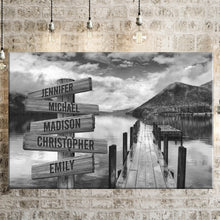 Load image into Gallery viewer, Summer Pier Multi-Names Premium Canvas Poster
