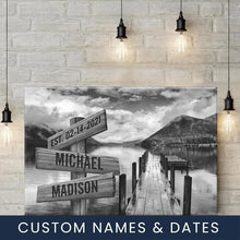 Load image into Gallery viewer, Summer Pier Multi-Names Premium Canvas Poster
