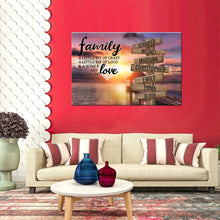 Load image into Gallery viewer, Coast Sunset Color A Little Whole Lot of Love Multi-Names Premium Canvas Poster - 2
