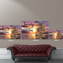 Load image into Gallery viewer, Coast Sunset Color A Little Whole Lot of Love Multi-Names Premium Canvas

