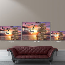 Load image into Gallery viewer, Coast Sunset Color A Little Whole Lot of Love Multi-Names Premium Canvas Poster
