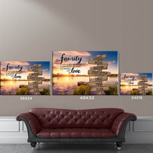 Load image into Gallery viewer, New Lake Dock Color A Little Whole Lot of Love Multi-Names Premium Canvas
