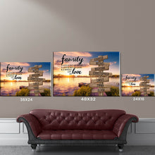 Load image into Gallery viewer, New Lake Dock Color A Little Whole Lot of Love Multi-Names Premium Canvas Poster
