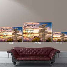 Load image into Gallery viewer, Lake Dock Color A Whole Lot of Love Multi-Names Premium Canvas
