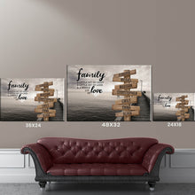 Load image into Gallery viewer, Seaside Dock Color A Little Whole Lot of Love Multi-Names Premium Canvas Poster
