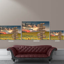 Load image into Gallery viewer, Sunflower Sunset Color A Little Whole Lot of Love Multi-Names Premium Canvas
