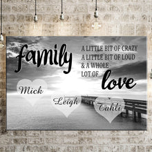 Load image into Gallery viewer, Personalized Family Ocean Dock Multi-Names Premium Canvas
