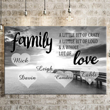 Load image into Gallery viewer, Personalized Family Ocean Dock Multi-Names Premium Canvas
