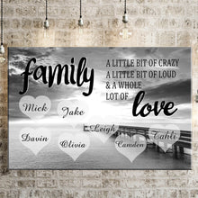 Load image into Gallery viewer, Personalized Family Ocean Dock Multi-Names Premium Canvas
