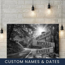 Load image into Gallery viewer, Forest Road Multi-Names Premium Canvas Poster
