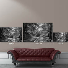 Load image into Gallery viewer, Forest Road Multi-Names Premium Canvas Poster
