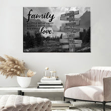 Load image into Gallery viewer, Mountain Range A Little Whole Lot of Love Multi-Names Premium Canvas
