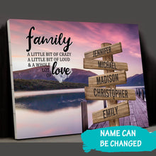 Load image into Gallery viewer, New River Pier Color A Little Whole Lot of Love Multi-Names Premium Canvas Poster
