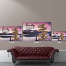 Load image into Gallery viewer, New River Pier Color A Little Whole Lot of Love Multi-Names Premium Canvas Poster

