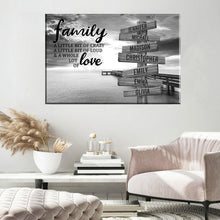 Load image into Gallery viewer, Ocean Dock A Little Whole Lot of Love Multi-Names Premium Canvas Poster
