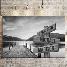 Load image into Gallery viewer, River Pier Multi-Names Premium Canvas
