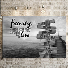 Load image into Gallery viewer, Seaside Dock A Little Whole Lot of Love Multi-Names Premium Canvas Poster
